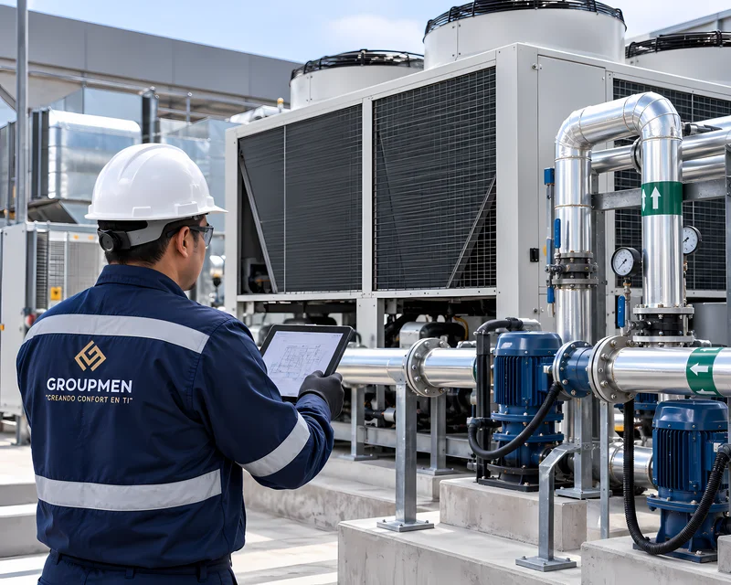 Mantenimiento correctivo de equipos de climatización HVAC industrial