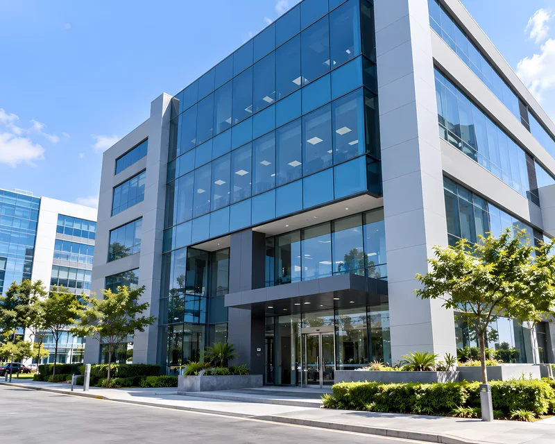 Edificio corporativo con instalación eléctrica protegida por puesta a tierra