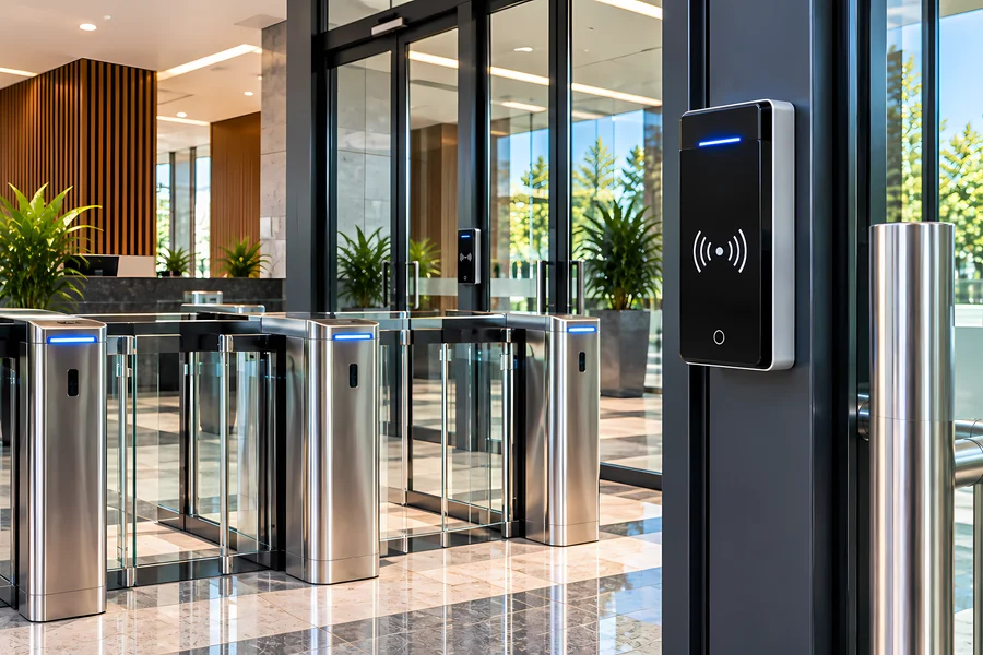 Instalación de control de acceso para empresas, oficinas e industrias.