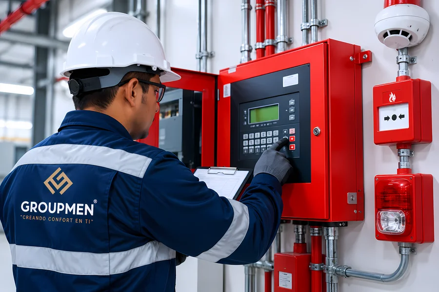 Mantenimiento de paneles de alarma para empresas en Perú