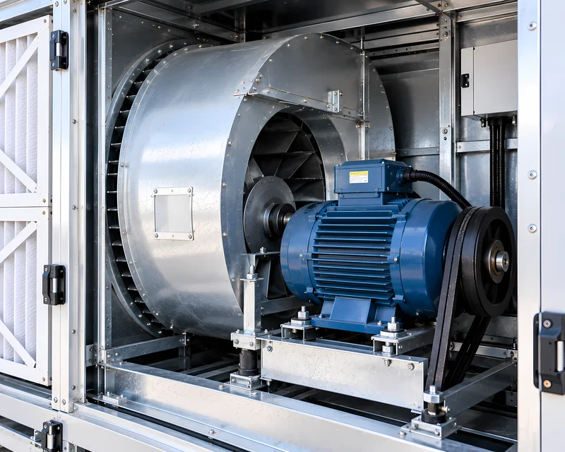 Motor y ventilador de Unidad Manejadora de Aire