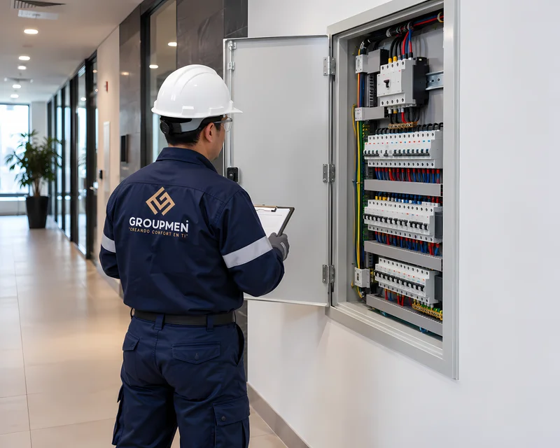 Mantenimiento de tablero de distribución eléctrica